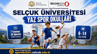 Selçuk Üniversitesi yaz spor okulları başlıyor!