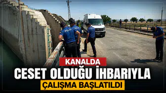 Kanalda ceset olduğu ihbarıyla çalışma başlatıldı