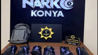 Konya'da narkotik polisinden uyuşturucu sevkiyatına darbe