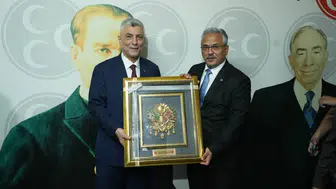 MHP Konya İl Başkanı, Bakan Bolat'a eşlik etti