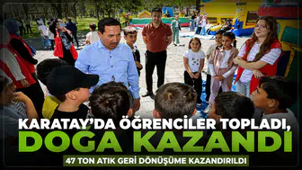 Karatay’da öğrenciler topladı, doğa kazandı: Kazananlar ödüllendirildi