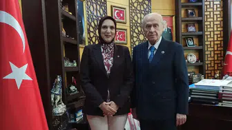 MHP’li Güzide Çıpan, Devlet Bahçeli ile bir araya geldi!