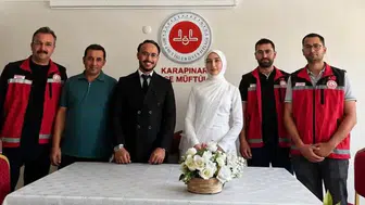 Konya'da evlilik kredisiyle başlayan mutluluk nikâh masasında taçlandı