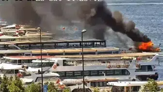 Teknede yangın çıktı