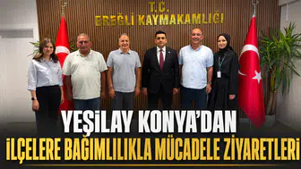 Yeşilay Konya'dan ilçelere bağımlılıkla mücadele ziyaretleri