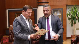 Karatay'da Filistin mesajı: Başkan Kılca, Halhul heyetini ağırladı