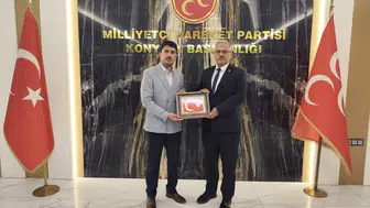 Kongre sonrası ilk ziyaret: MHP Meram İlçe yönetimi İl Başkanlığında!