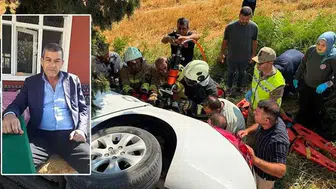 Şarampole devrilen otomobilin sürücüsü, kurtarılamadı
