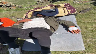 Dağda rahatsızlanan vatandaş hastaneye kaldırıldı