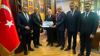 MHP Konya'dan MHP Lideri Bahçeli'ye ziyaret!