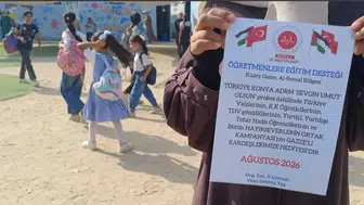 Konya’dan Gazze’ye eğitim desteği! Yardımlar ulaştı!