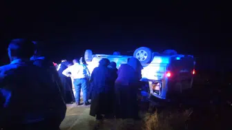 Minibüs devrildi: 7 yaralı