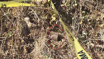 Boş arazide patlamamış tüfek bombaları bulundu