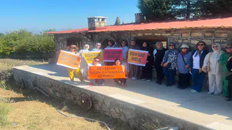 Beyşehir'de kadınlardan etkinlikte anlamlı mesajlar
