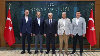 Konya’da önemli buluşma: KTO’dan Vali İbrahim Akın’a ziyaret!