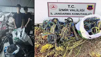7 ayrı kablo hırsızlığı olayına karışan 3 şüpheliye suçüstü