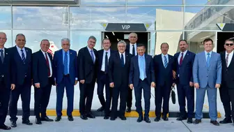 Konya Vekili Erdem, Cevdet Yılmaz'a Kıbrıs'ta eşlik etti!
