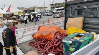 Yöresel ürün fuarında 230 kilo sucuk ve 150 kilo peynire el konuldu