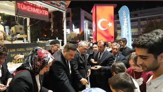 Konya’da ülkücü şehitler için lokma ikramı: Çok sayıda isim katıldı