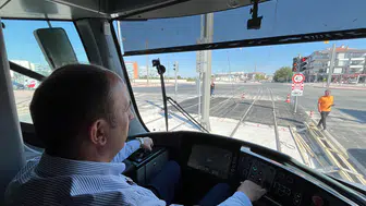 TRAMVAY ŞEHİR HASTANESİNE ULAŞTI