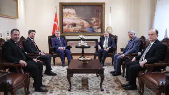 Konya heyetinden Diyanet İşleri Başkanı Arpaguş’a ziyaret!