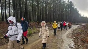 Fırtına, kar, dolu dinlemediler: Konyalı grup Anamas'a yürüdü!