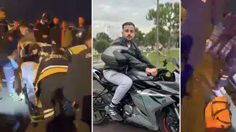 Motosikletiyle denize düşen sürücü hayatını kaybetti