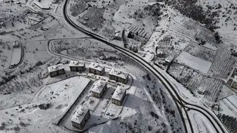 Hadim beyaza büründü: Kar manzarası hayran bıraktı