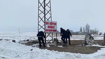 Kuduz vakası tespit edilen köy, karantinaya alındı
