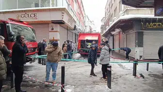 İş merkezindeki yangında 6 kişi dumandan etkilendi