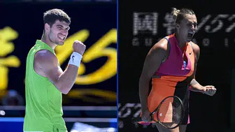Avustralya Açık'ta Alcaraz ve Sabalenka çeyrek finale yükseldi