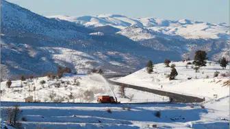 Konya'nın o ilçesinde kartpostallık kar manzarası!
