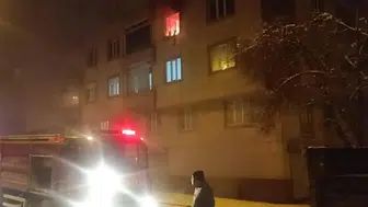 Konya'da evde çıkan yangında 6 kişi dumandan etkilendi