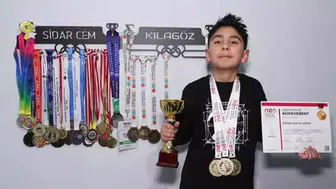 11 yaşındaki Sidar, dünya birincisi oldu