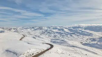 Konya ilçesi karla kaplandı!