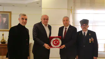 Gazilerden Başkan Ramazan Erkoyuncu’ya anlamlı ziyaret