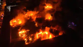 Kimyasal yüzey kaplama fabrikasında yangın