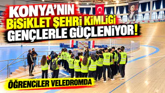 Konya’nın “Bisiklet Şehri” kimliği gençlerle güçleniyor! Öğrenciler veledromda