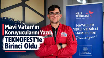 Mavi Vatan'ın koruyucularını yazdı, TEKNOFEST'te birinci oldu