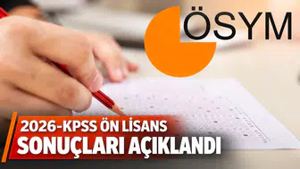 2026-KPSS ön lisans sonuçları açıklandı