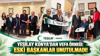 Yeşilay Konya’dan vefa örneği: Eski başkanlar unutulmadı!