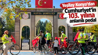 Yeşilay Konya’dan Cumhuriyet’in 103. yılına anlamlı pedal