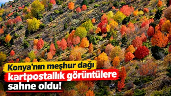 Konya'nın meşhur dağı kartpostallık görüntülere sahne oldu!