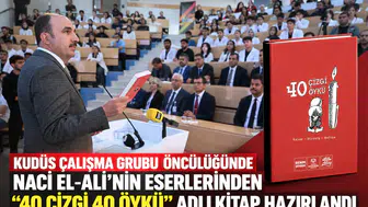 KUDÜS ÇALIŞMA GRUBU ÖNCÜLÜĞÜNDE NACİ EL-ALİ’NİN ESERLERİNDEN “40 ÇİZGİ 40 ÖYKÜ” ADLI KİTAP HAZIRLANDI