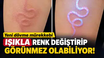 Yeni dövme mürekkebi, ışıkla renk değiştirip görünmez olabiliyor!