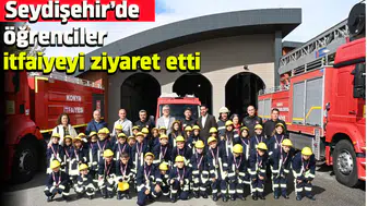 Seydişehir'de öğrenciler itfaiyeyi ziyaret etti