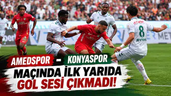 Amedspor - Konyaspor Maçında İlk Yarıda Gol Sesi Çıkmadı!