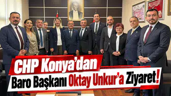 CHP Konya’dan Baro Başkanı Oktay Unkur’a ziyaret!