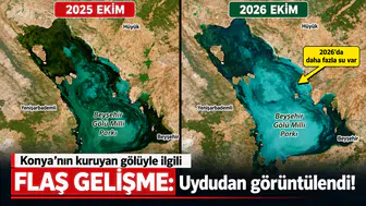 Konya'nın kuruyan gölüyle ilgili flaş gelişme: Uydudan görüntülendi!