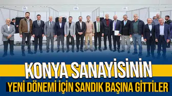 Konya sanayisinin yeni dönemi için sandık başına gittiler
